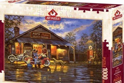 5190 Art Puzzle Motosikletçi 1000 Parça Puzzle