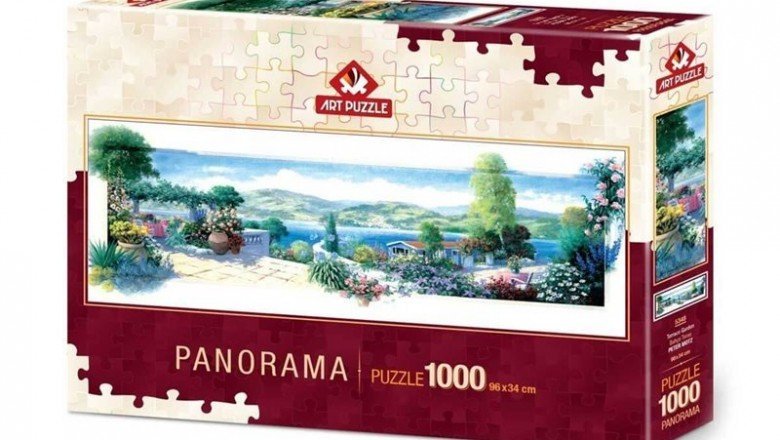 5348 Art Puzzle Bahçe Teras 1000 Parça Panorama Puzzle