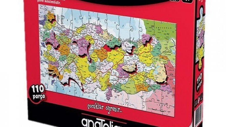 7401 Anatolian Türkiye Haritası İller / 110 Parça Puzzle / +4 yaş
