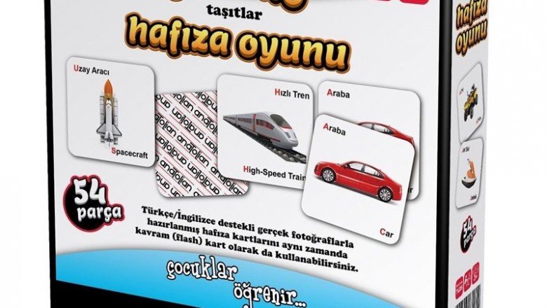 7405 Anatolian, e.Memo Hafıza Oyunu - Taşıtlar / +3 yaş