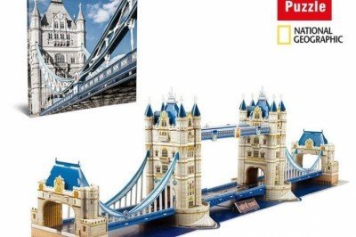 DS0978 Cubic Fun National Geographic Serisi Tower Bridge 120 parça / 3 Boyutlu Puzzle