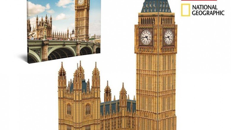 DS0992 Cubic Fun National Geographic Serisi Big Ben 94 parça / 3 Boyutlu Puzzle