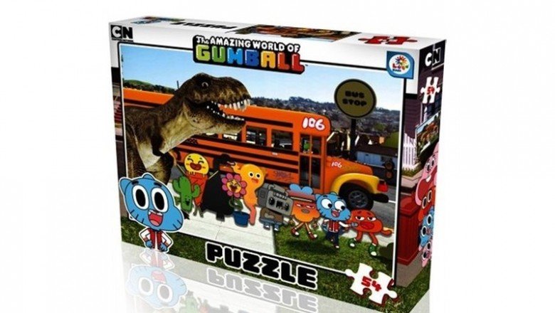 GB7593 Laço Kids Gumball 54 Parça Çerçeveli Puzzle