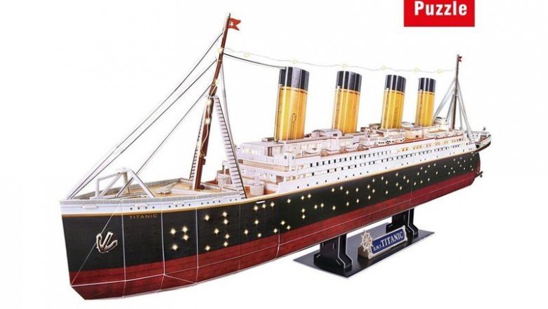 L521H Cubic Fun Titanic Led Işıklı 266 parça / 3 Boyutlu Puzzle