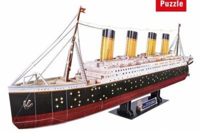 L521H Cubic Fun Titanic Led Işıklı 266 parça / 3 Boyutlu Puzzle