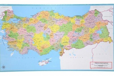 LCSH001 Laço Siyasi Harita Çerçeveli Puzzle