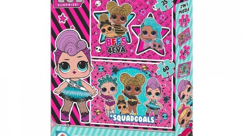 LOL7583 Laço Kids L.O.L. 2'li Puzzle / 35+60 Parça Puzzle