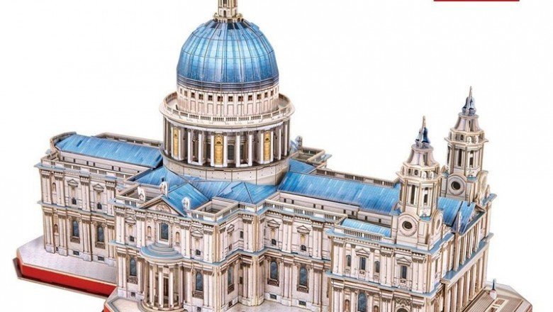 MC270 Cubic Fun Aziz Paul Katedrali (Büyük boy ve iç görünümlü) 643 parça / 3 Boyutlu Puzzle