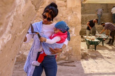 Arkeolog çiftin bebeği Sarya Hasankeyf kazı ekibinin neşe kaynağı oldu