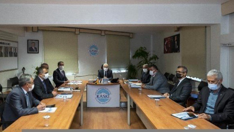 Büyükşehir KASKİ ile yatırım toplantısı yaptı