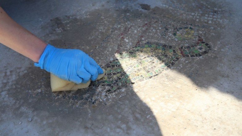 Çanakkale Troya'da bulunan zemin mozaiği kazıların dönüm noktası olacak