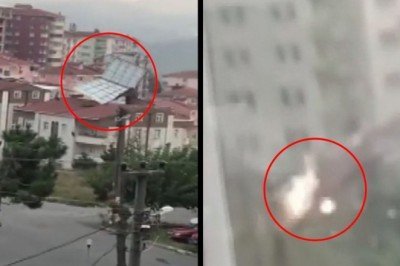 Fırtınada uçan çatı elektrik tellerini kopardı