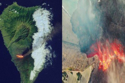 La Palma’daki yanardağ patlamaları uydudan böyle görüntülendi