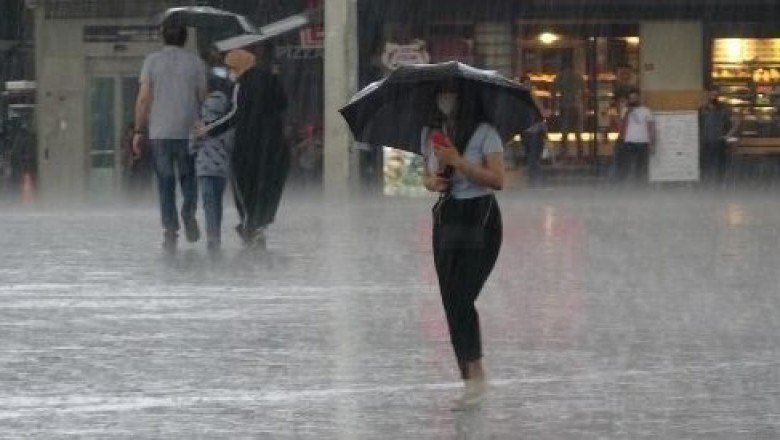 Marmara'da gök gürültülü yağmur