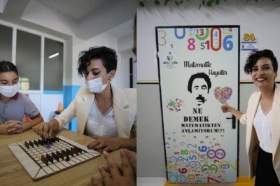 Matematiği öğrencilerine sporla sevdirdi