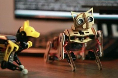 Robot kediden sonra robot köpek: El sallıyor, zıplıyor