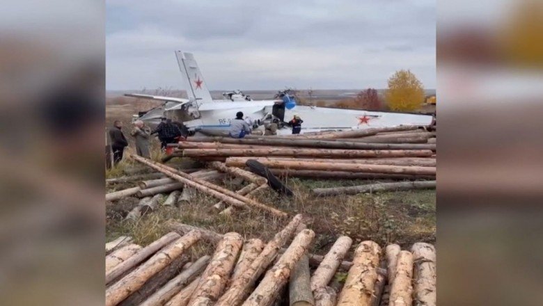 Tataristan'daki uçak kazasından ilk görüntü