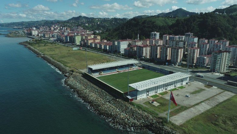 Trabzon'da denize sıfır stat