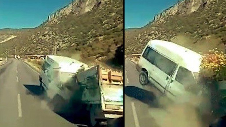 Uyuyan sürücü kazaya neden oldu