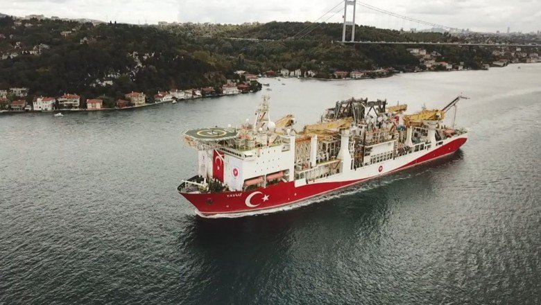 Yavuz sondaj gemisi Karadeniz'e açıldı