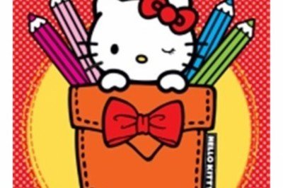 Hello Kitty Renkli Kalemler Boyama Kitabı