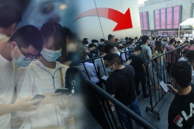 iPhone 13 aşkı pandemi dinlemedi: Yeni iPhone için kuyruğa girdiler!