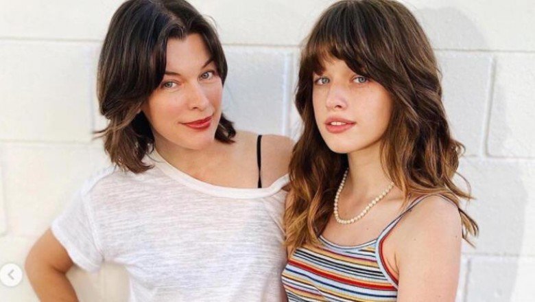 Milla Jovovich kızıyla yan yana: Kopyalayıp yapıştırmış gibi! 