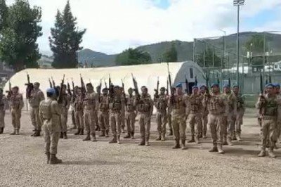 Sinop'ta selde görev alan komandolar ant içerek ayrıldı