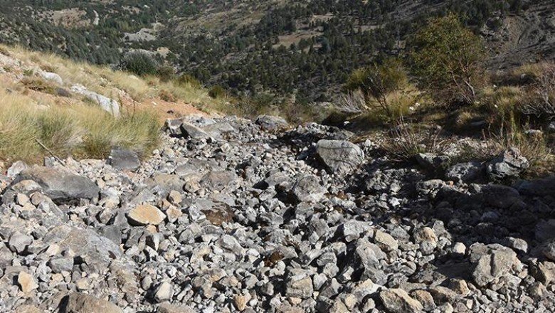 Antalya'da Uçarsu Şelalesi, ilk kez kurudu