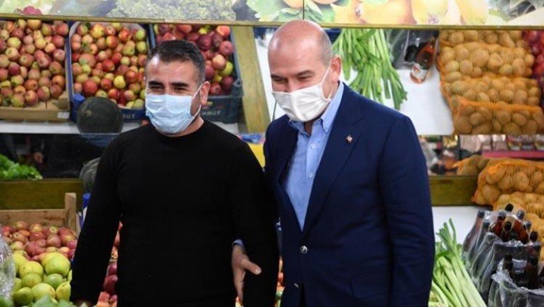 Bakan Soylu, Tunceli'de esnaf ziyareti yaptı