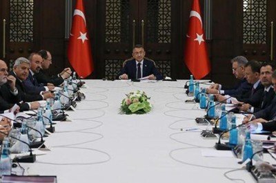 Cumhurbaşkanlığı Külliyesi'nde ihracatın geliştirilmesine yönelik toplantı yapıldı