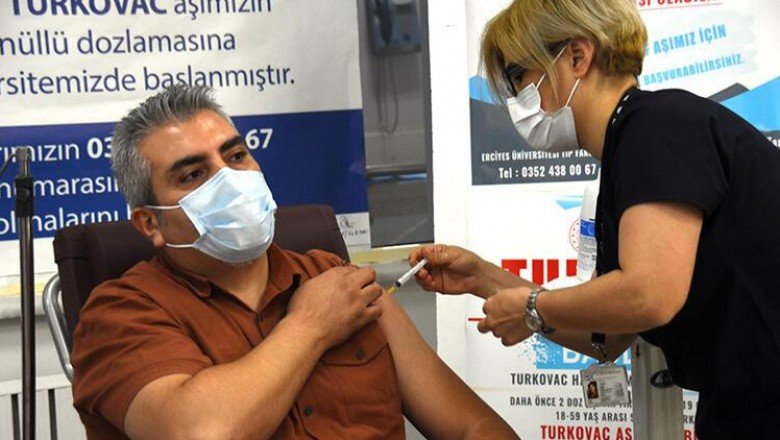 Turkovac, hatırlatma dozu olarak Kayseri'de ilk gönüllüye uygulandı