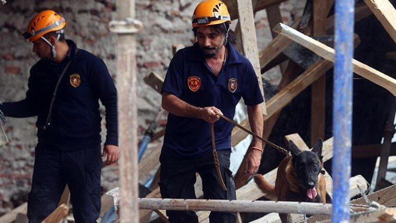 Ankara'da inşaat kirişlerinin çökmesi sonucu 3 işçi yaralandı