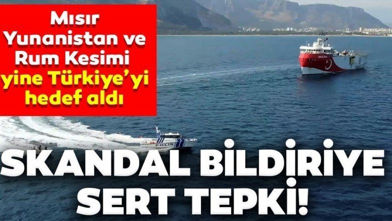 Dışişleri'nden Yunanistan, Mısır ve GKRY bildirisine sert tepki!!!