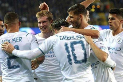 Manchester City'den Club Brugge'e Gol Yağmuru 5 gol birden