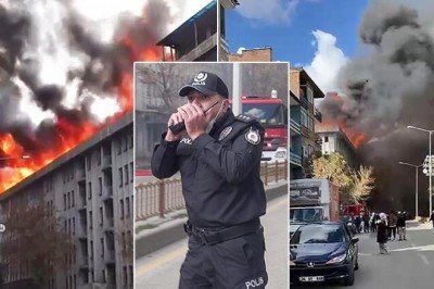 Yer Erzurum... İller Bankası'nın eski binasında yangın paniği