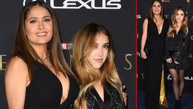 Salma Hayek, kızı Valentina Paloma ile kırmızı halıda: Artık saklamıyor