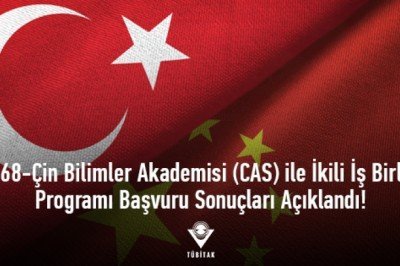 2568-Çin Bilimler Akademisi (CAS) ile İkili İşbirliği Programı Başvuru Sonuçları Açıklandı!