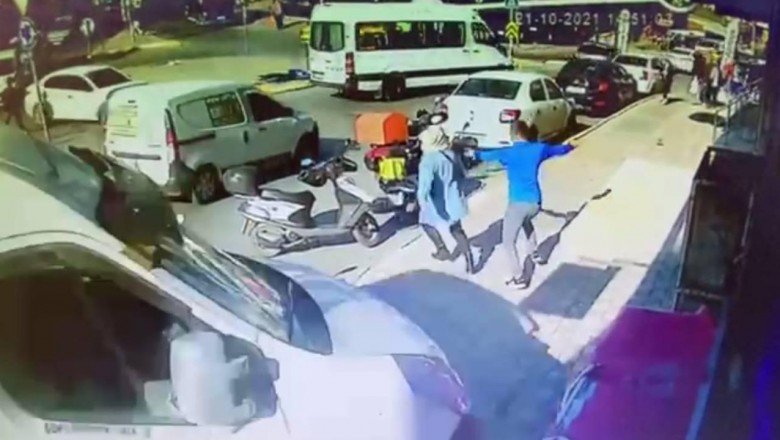 3 kişi ezilmekten son anda kurtuldu