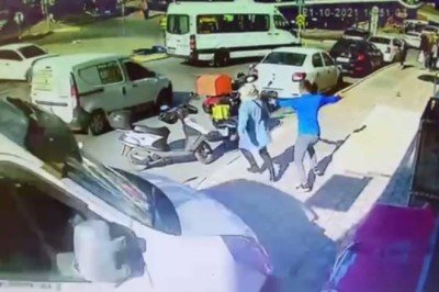 3 kişi ezilmekten son anda kurtuldu