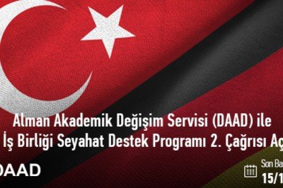 Alman Akademik Değişim Servisi (DAAD) ile İkili İşbirliği Seyahat Destek Programı 2. Çağrısı Açıldı!
