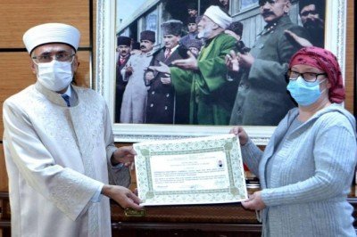 Alman uyruklu kadın Kırşehir'de Müslüman oldu