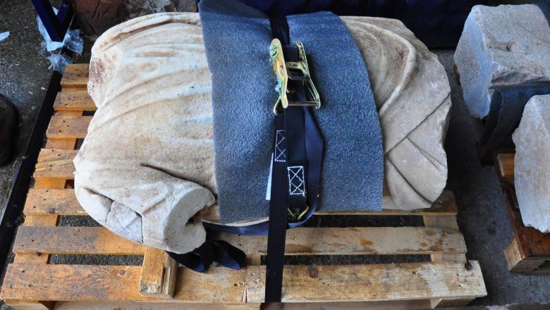 Depoda tutulan eserler 17 yıl sonra müzeye taşındı