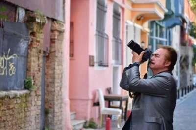Orhan Gencebay Balat'ı fotoğrafladı