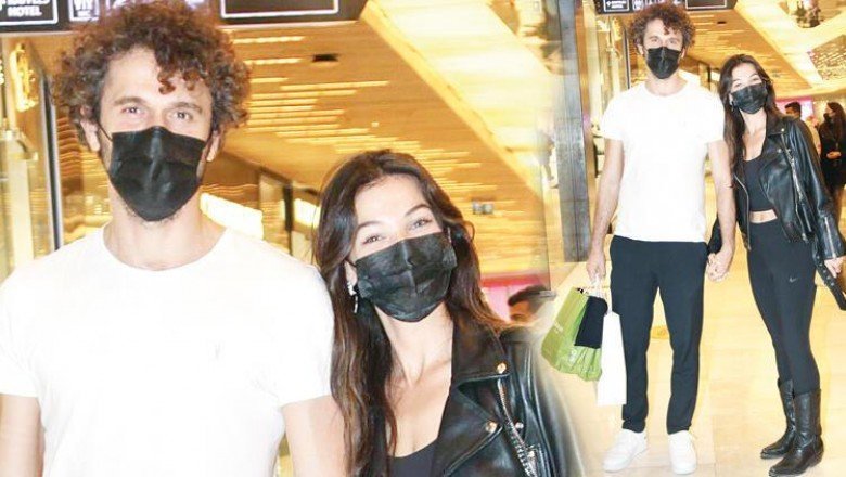 Pınar Deniz ve Yiğit Kirazcı el ele