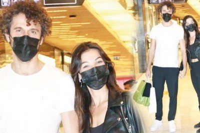 Pınar Deniz ve Yiğit Kirazcı el ele