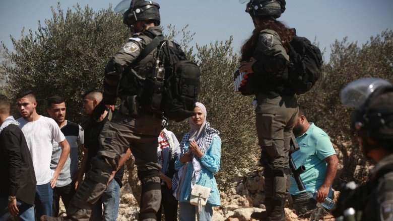 Sivil Yahudi işgalciler zeytin toplayan Filistinlilere saldırdı