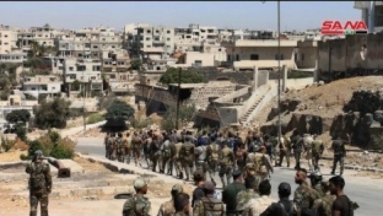 Suriye ordusu Dera el-Beled’e girdi