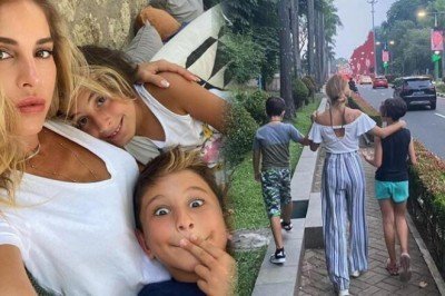 Ünlü oyuncu iki çocuğunu da alıp İstanbul'u terk etti... Endonezya'da yeni hayat