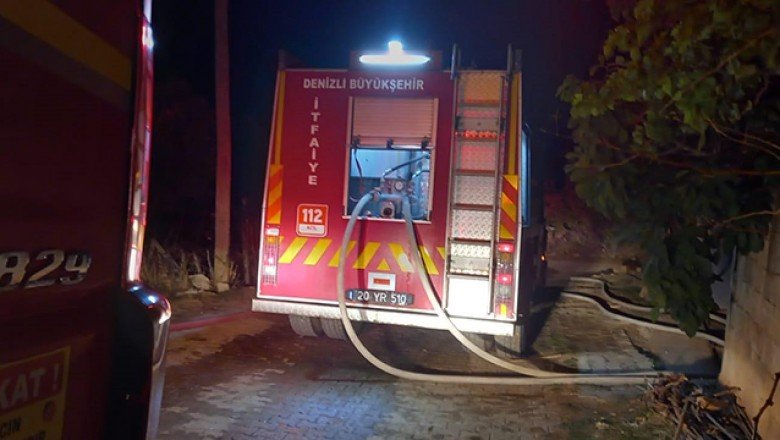 Denizli'de ev yangını: 1 kişi zehirlenerek hayatını kaybetti